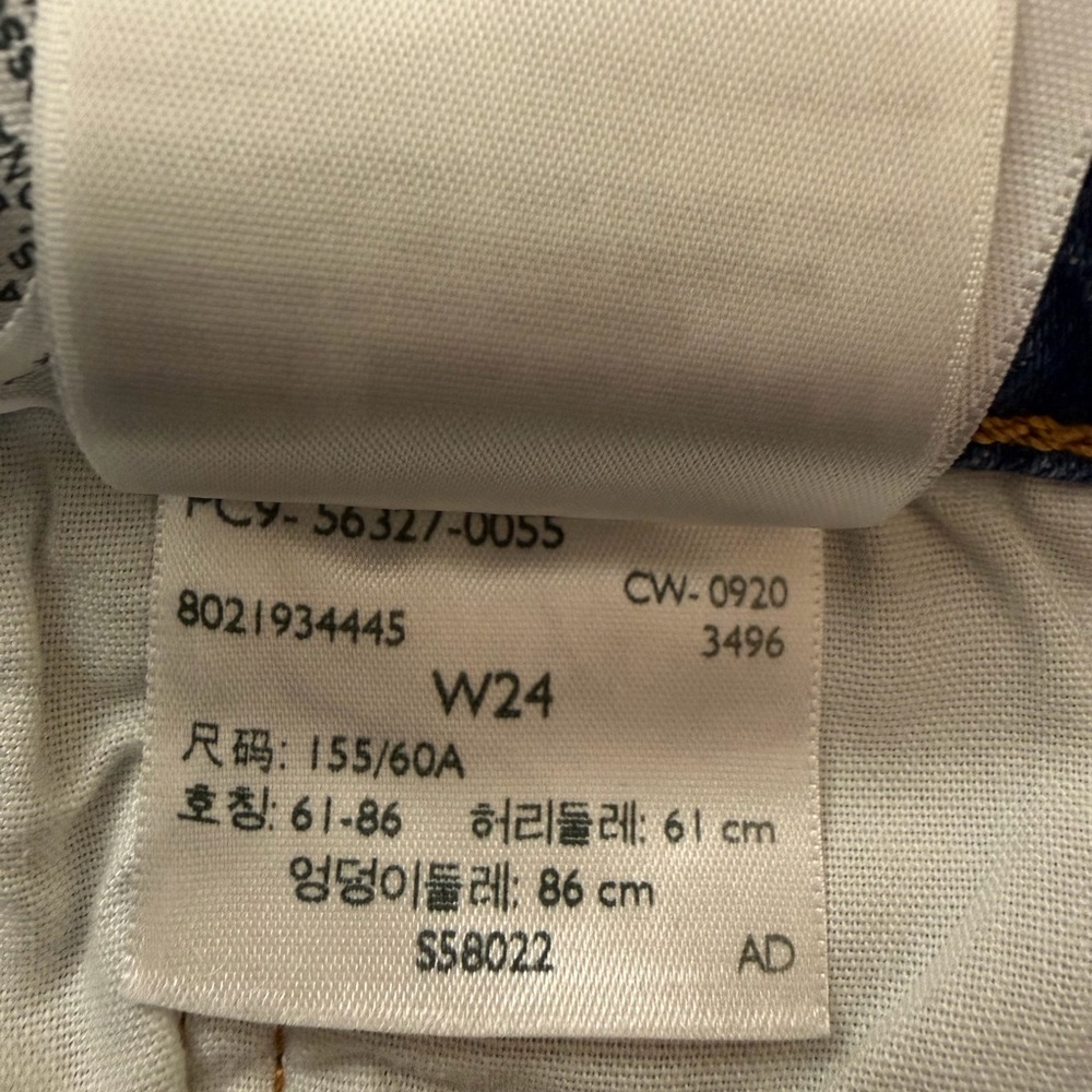 Levi’s 501 High Rise Denim Cutoff Shorts Medium Wash Size 24, button fly NWOT - Picture 7 of 7